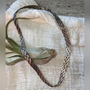 Italian Sterling Silver Braided Necklace